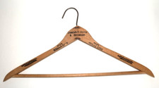 Antique Wooden Dri Cleaners Hanger from CLEARTHRU Dri Cleaners Phone Hiland 5390