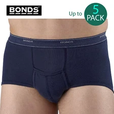 Bonds Men Extra Support Brief Boxer Shorts Comfy Undies Underwear Bulk M821 Navy