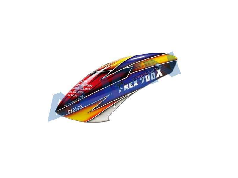 Align T-Rex 700X Blue/Yellow Painted Canopy | eBay