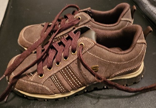 Skechers 46397 Hiking Walking Shoes Womens 7 Grand Jam Brown Distressed Leather - Picture 4 of 9