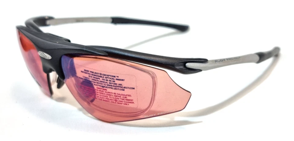 RUDY PROJECT EXCEPTION STD Unisex Radsportbrille SN96-06 + Sonnenclip Racing Red - Bild 2 von 4