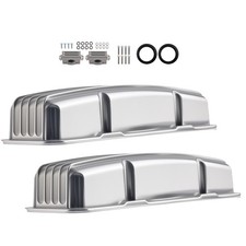 Aluminum Short Valve Covers For Chevy Small Block 283 305 327 350 1958-1986