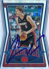2022-23 Panini Chronicles Marquee Nikola Jovic Signed Rookie Card 239 Miami Heat