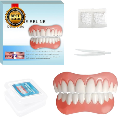 #ad Moldable False TeethSilicone DenturesMen and Veneers Teeth for WomenUpper and $24.26