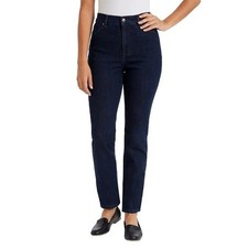 NWT Gloria Vanderbilt Women's 12S Amanda Slimming Jeans Dark Wash Straight B1475