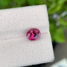 1.95 Cts Natural SI Clarity Pink Garnet 7mm Oval Cut Loose Gemstone Tanzania