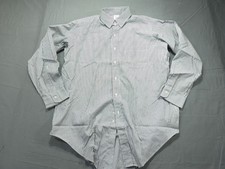 Vintage Brooks Brothers Shirt Mens 16-2 White Makers Striped USA Dress