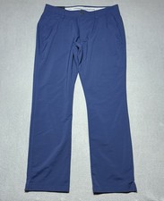 Under Armour Performance Golf Pants Mens 36x32 Navy Taper Chino Stretch NEW