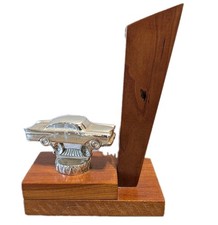 Vintage 1957 Chevy Bel Air Car Bookend MCM Wo...