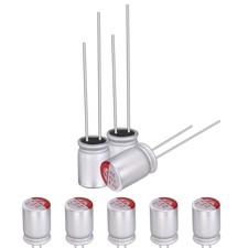100 Pack 6.3x9mm 820uF 6.3V Solid Electrolytic Capacitor for PCB Repair