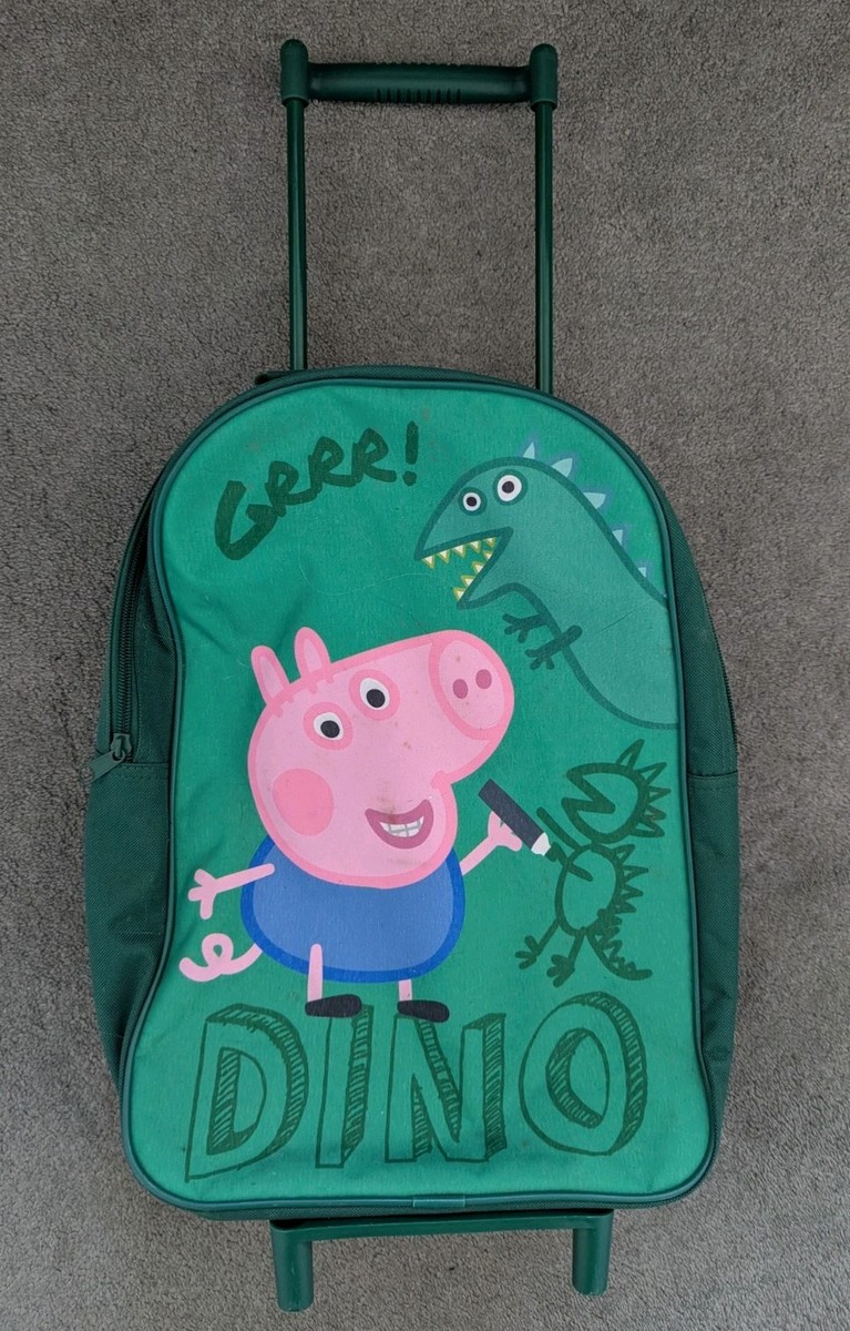 Peppa Pig Wheeled Trolley Suitcase Holiday Luggage Bag UK - Main Image