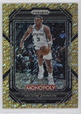 2022-23 Panini Prizm Monopoly Gold Money Shimmer 67/500 Keldon Johnson #79 1f7d