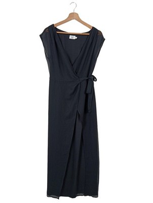 PAMELA X NA-KD Wickelkleid Damen Kleid Gr. DE 34 schwarz Party-Look