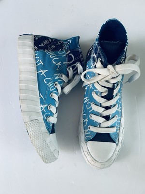 Converse Womens Size 8 Blue Chuck Taylor All-Star Sneakers High Top Not A Chuck