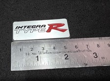 Rare Honda Integra Type R Dc5 Center Console Emblem Logo Silver Jdm Rare Honda Integra Type R Dc5 Center Console Emblem Logo Silver Jdm