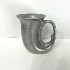 Vtg Metal Pewter Wilton Armetale RWP French Horn Mug Beer Stein 5.75”Made In USA