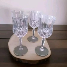 7.5" Gorgeous Crystal Quality Set Of Four 4 Iced Tea Water Wine Glasses Goblets