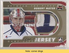 2011 ITG Between the Pipes Game-Used Gold Jersey /10 Robert Mayer #M-42 READ l7u
