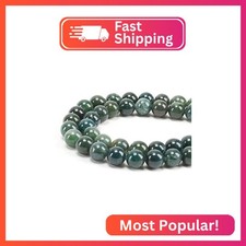 Cherry Tree Collection  100PCS 8mm Moss Agate Gemstone Round Beads for Jewelry