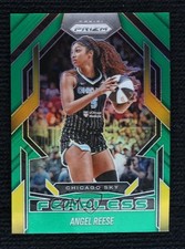 2025 Panini Prizm WNBA Fearless Green Prizm Angel Reese #5 04h3