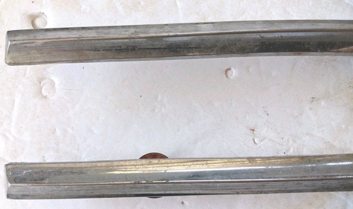 Original 1958-59(?) GM Pontiac Fender Ornament Pitchfork -Top LH