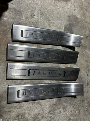 Jaguar XJ X351 10-19 Front Rear Left Right Door Sill Scuff Plate Trim Set Of 4