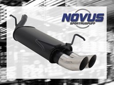 NOVUS ENDSCHALLDÄMPFER Gruppe N ESD 2x 76 mm Renn-Look für Opel Corsa C