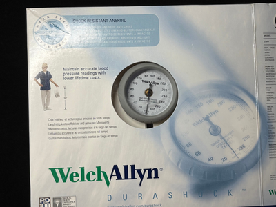 #ad Welch Allyn DS44 09 DuraShock Aneroid Sphygmomanometer Blood Pressure Cuff NEW $59.95