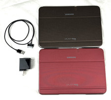 2 Samsung Galaxy Note 10.1 Tablets 16G, Mod GT-N8013, w/Covers Bundle, Free Ship