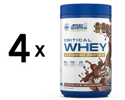4 x Applied Nutrition Critical Whey, Chocolate Milkshake (EAN (39,39 EUR/kg)