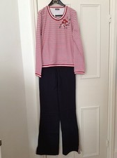 RED WHITE NEVY WOMEN LADIES 2 PIECE NIGHTWEAR PYJAMAS DAYWEAR NO:17