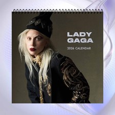 Lady Gaga 2026 Calendar, Pop Icon Monthly Wall Calendar, Fan Collectible Gift