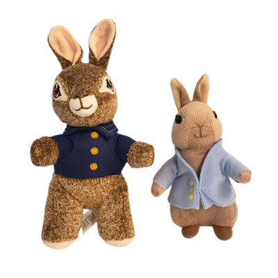 Lot of 2 Peter Rabbit Bunnies Beatrix Potter Stuffed Plush Toys Dan Dee & Warne