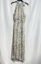 Vince Camuto Women Ivory Paisley Dress Size M