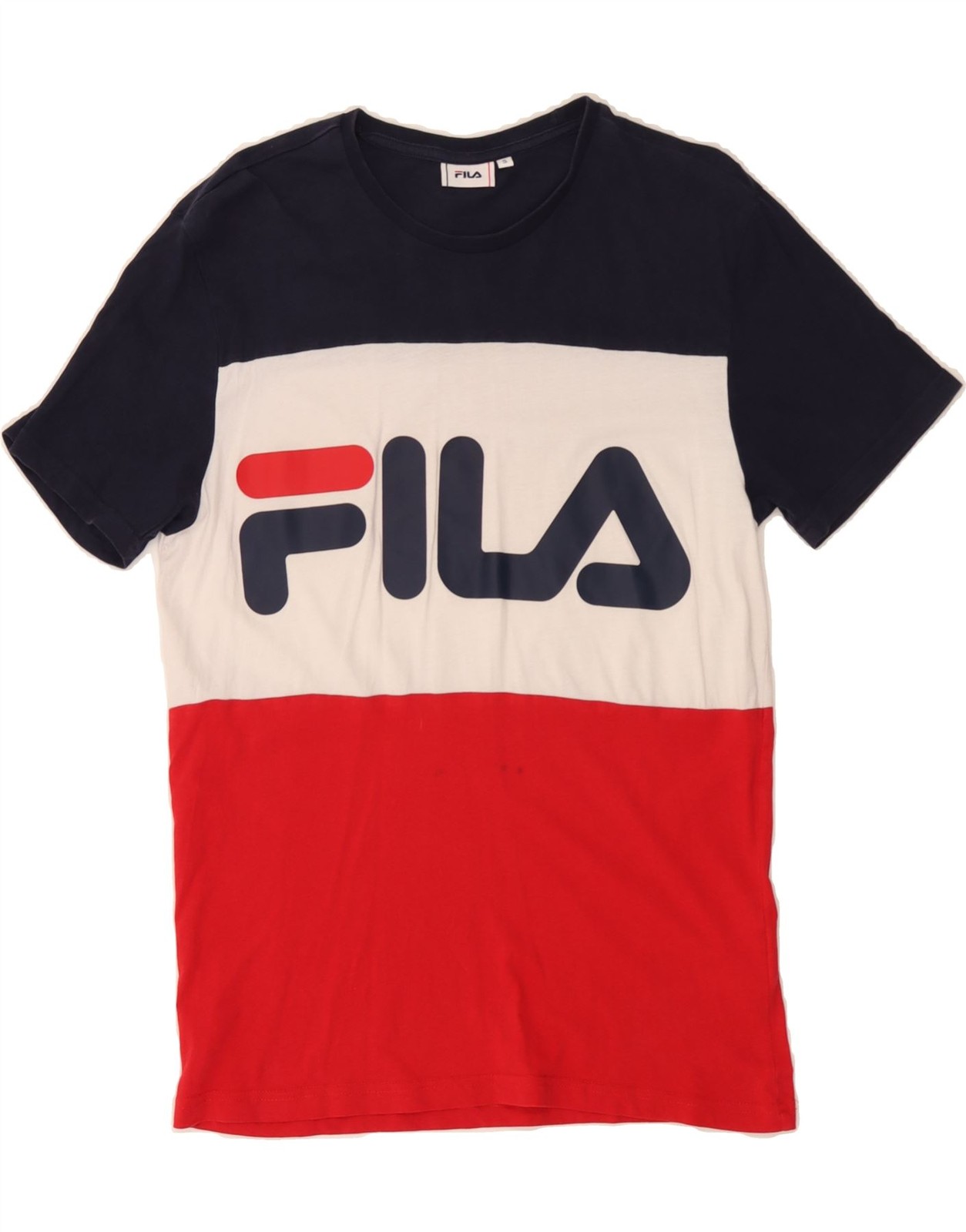 FILA Maglietta Uomo Grafica Top Piccolo Multicolore Colourblock Cotone CR62
