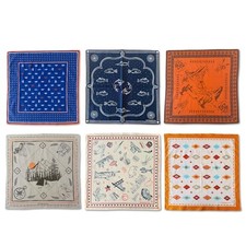 Premium Soft Cotton Designer Pack of 6 Origami Fish West Hiker Pat Indi