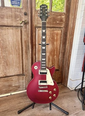 2019 Epiphone Les Paul Traditional Pro IV Worn Wine Red Electric Guitar