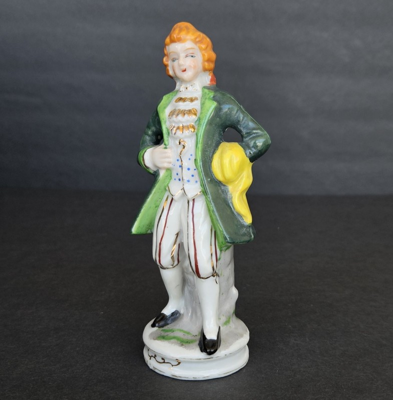 Vintage Occupied Japan Porcelain Figurine Colonial Gentleman