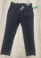 Callaway TrueSculpt women's ankle black golf stretch pull on pants NWT Sz XL