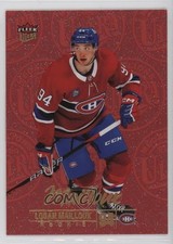 2024 Upper Deck Fleer Ultra Medallions Ruby Red 16/50 Logan Mailloux Rookie RC