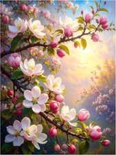 Tile Mural Blooming Apple Tree Kitchen Bathroom Wall Backsplash Marble Ceramic