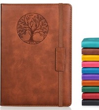 Lined Journal Notebook for Women Men,256 Pages A5 Hardcover Leather Journals for