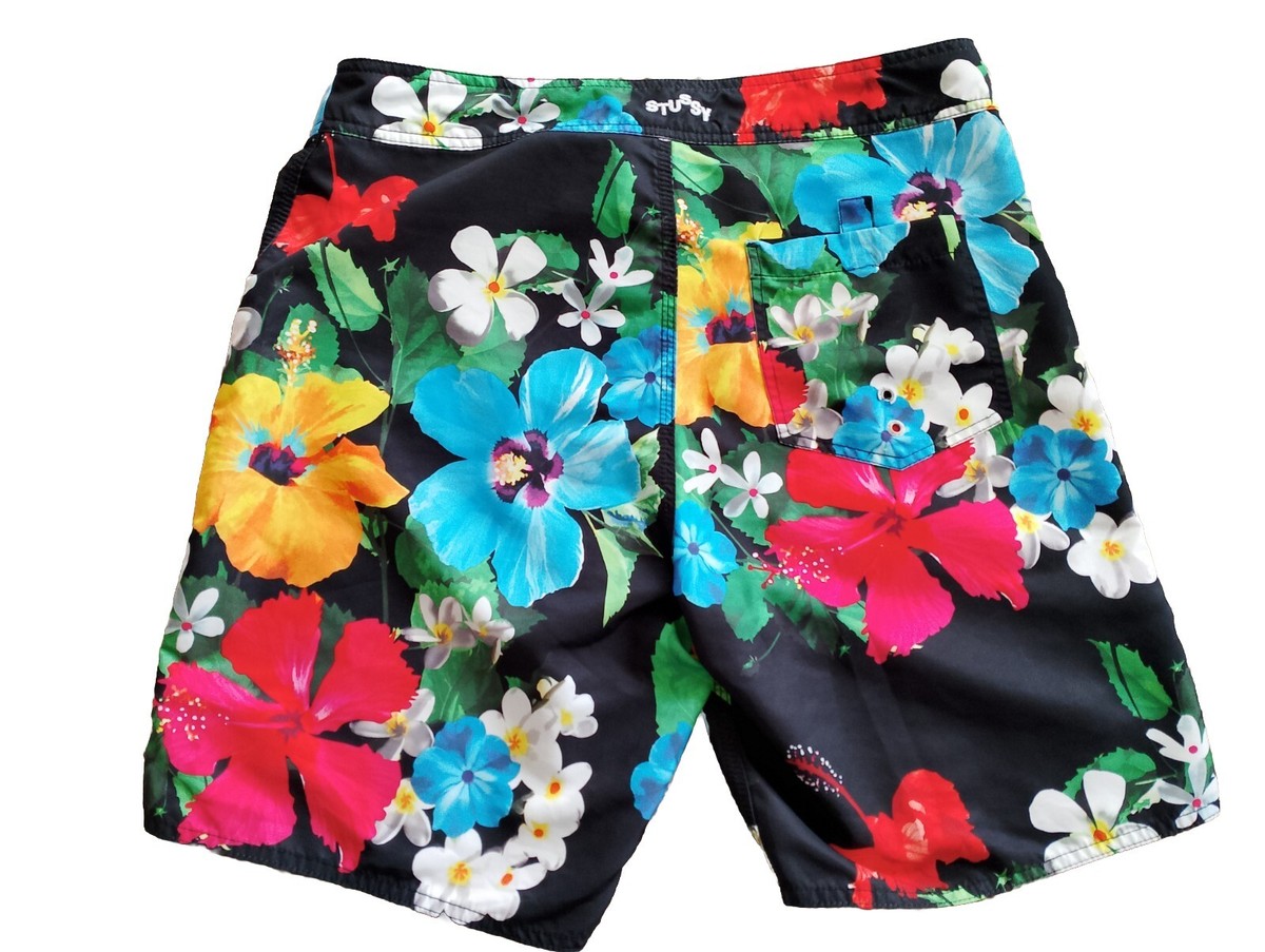Vintage Stussy flower graphic shorts size 33. | eBay