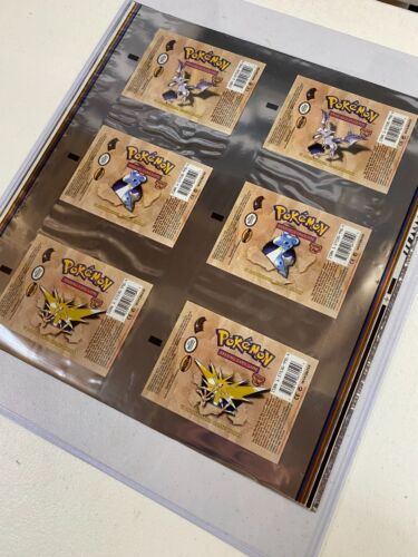 DOUBLE UNCUT Booster Pack WRAPPER Art Set Authentic Pokemon - Picture 3 of 4