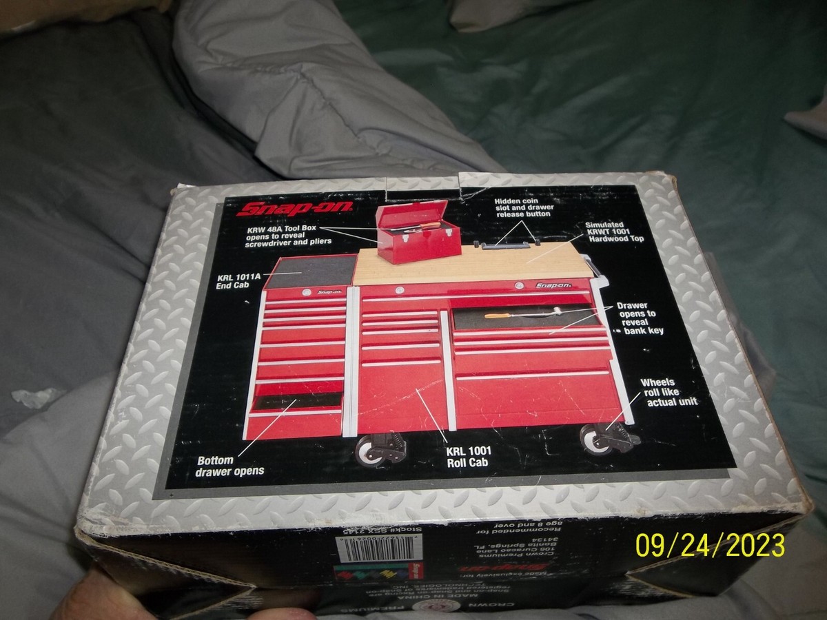 Snap-on KRL 1001 ツールボックス型　貯金箱 snap on diecast metal tool storage bank replica 1000 series KRL