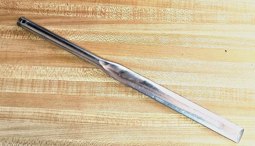 Vintage Antique All Steel 3/4" Dual Bevel Edge 13-1/2 " Length Chisel Unmarked