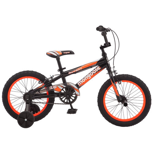 Pacific Cycle Kids BMX Style Bike 16-In Wheels Black Orange Ages 3-5 Bicycle