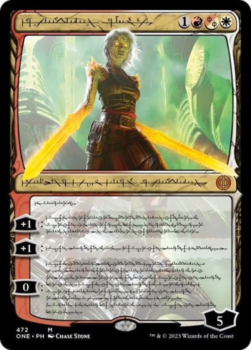 Nahiri, the Unforgiving (Phyrexian) (Step-and-Compleat Foil) -Foil Near Mint MTG