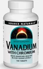 Source Naturals Vanadium with Chromium 180 Tabs