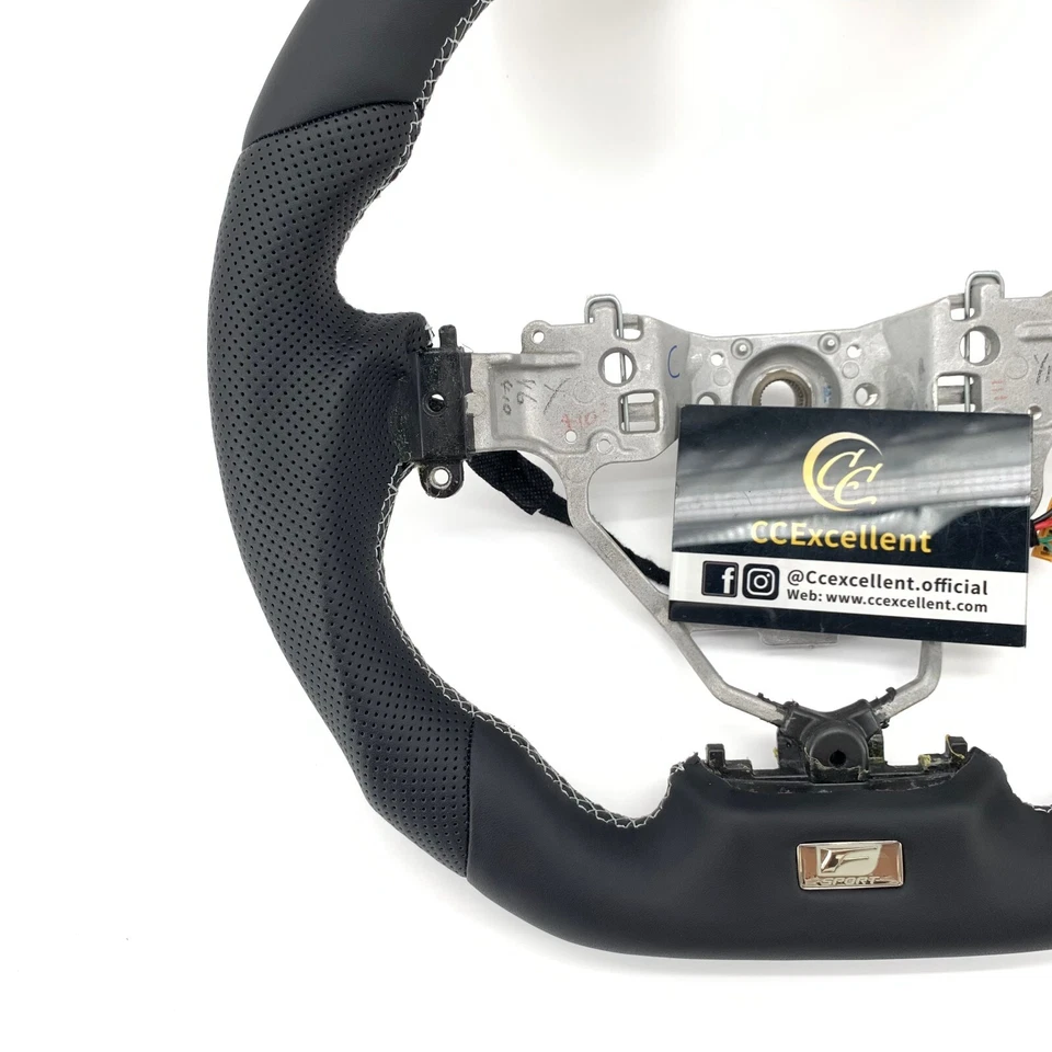 Volante de fibra de carbono real para Lexus ES300/ES350 2013-2016/GS350 2013-2015 Foto 2 de 4